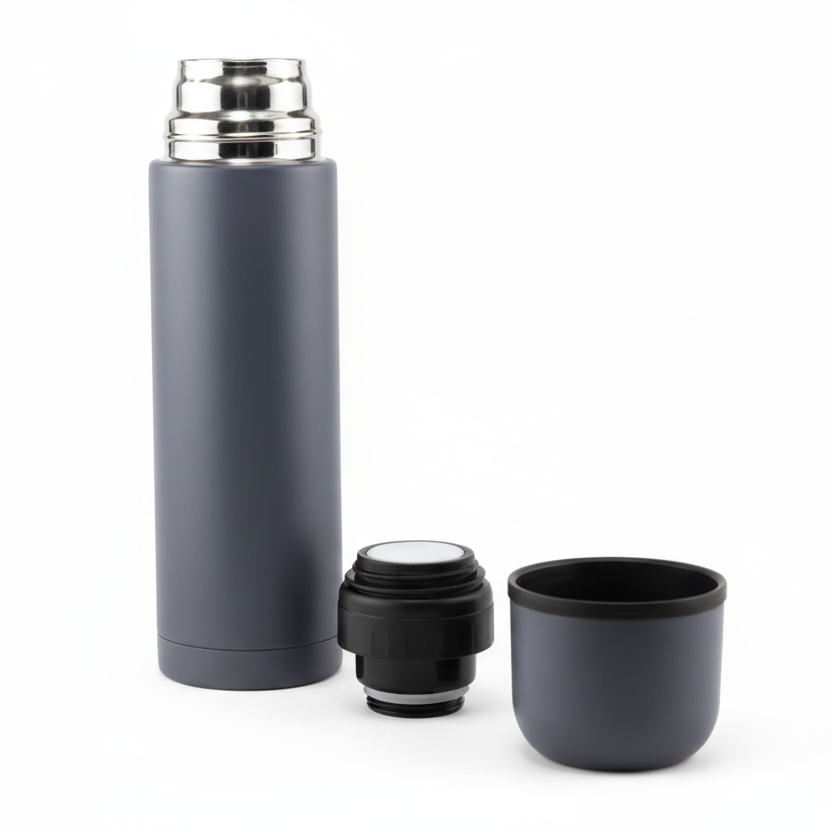 Michelino Nora Termokande – 1 Liter, Mørkegrå
