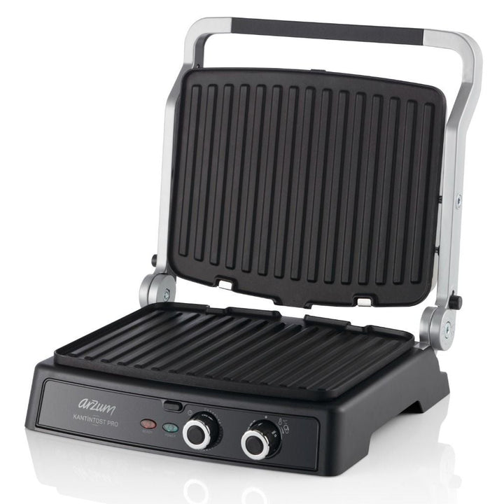 Arzum Kantintost Pro Grill & Sandwich Maskine 2000W - Sølv