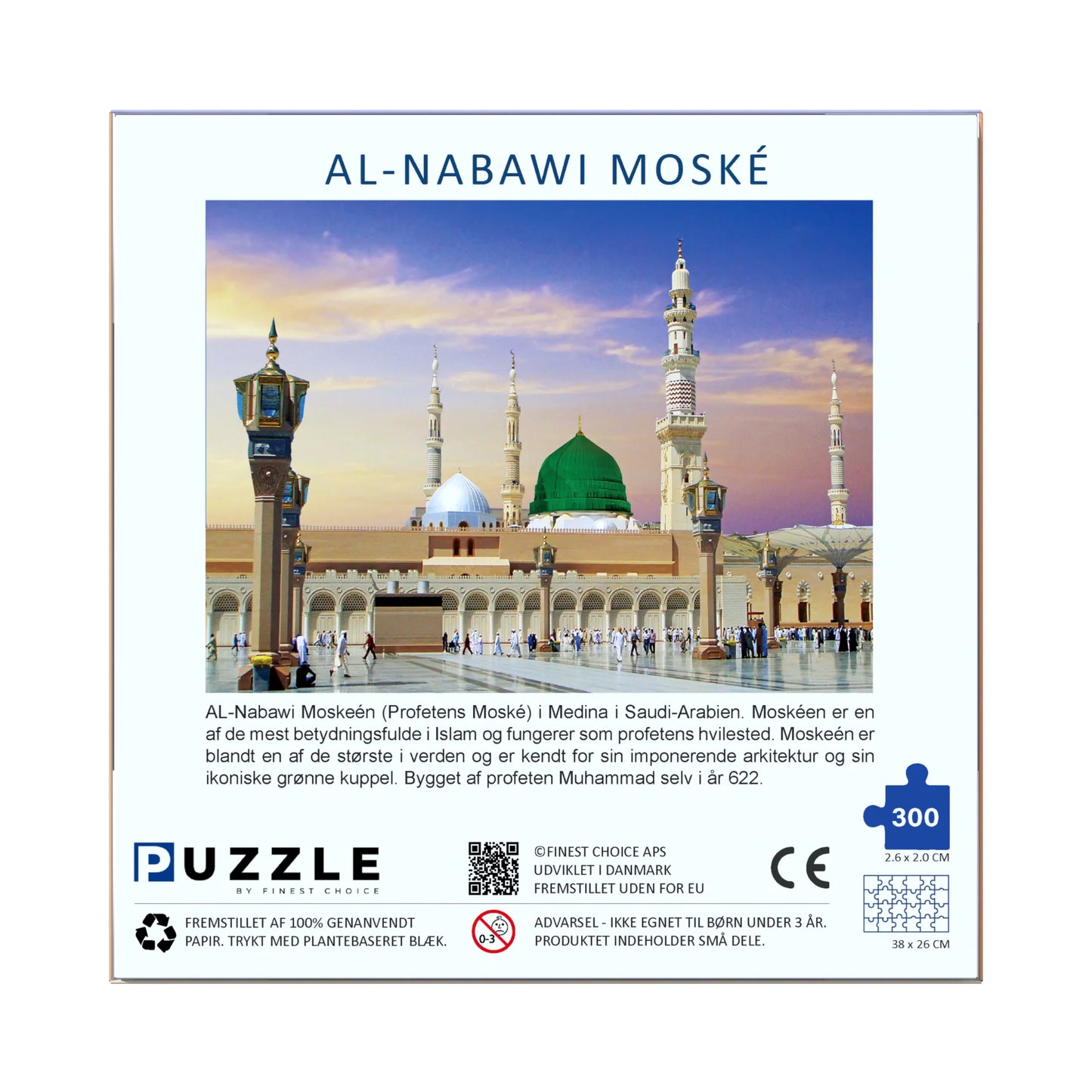 Al-Nabawi Moské Puslespil - 300 Brikker - Finest Choice