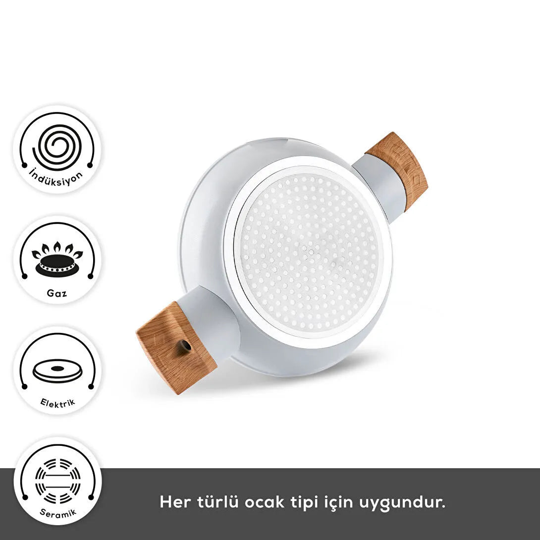 Karaca Swisscrystal Stegepande 900 ML | 20 cm – Induktionsbund