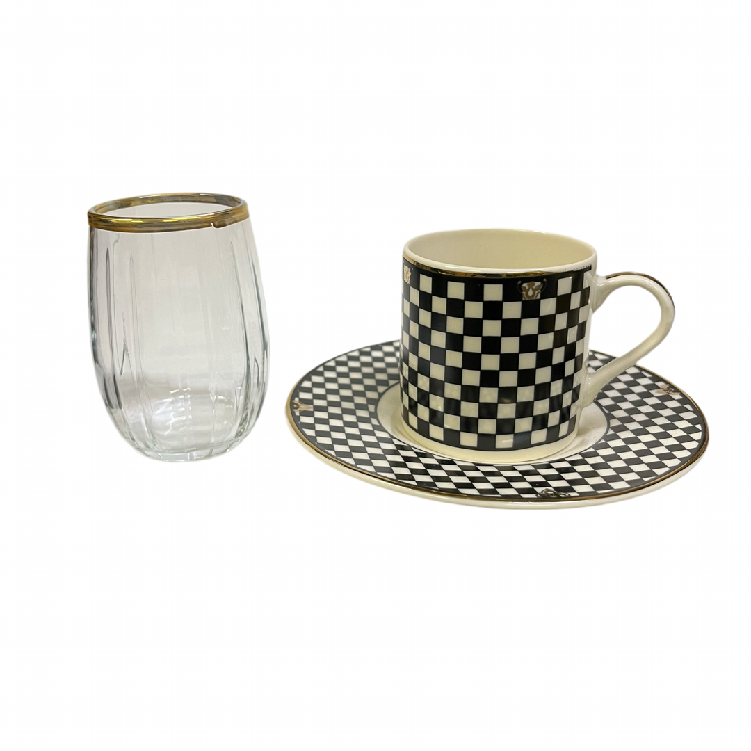 Espresso Kaffesæt 4 dele Guld - Dalgic Gümüs