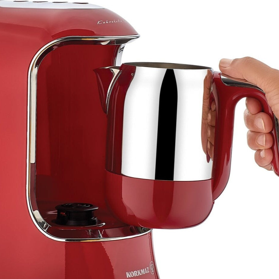 Elektrisk tyrkisk Kaffemaskine Rød - Korkmaz