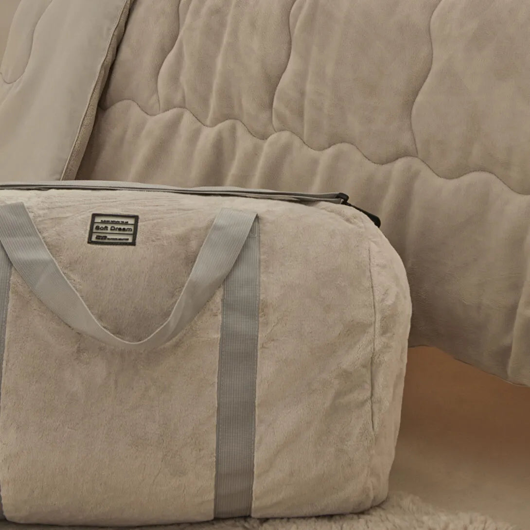 Karaca Home Flufy Soft Dream Comfort Set – Dobbeltseng Sengetæppe 195x215 cm - Beige