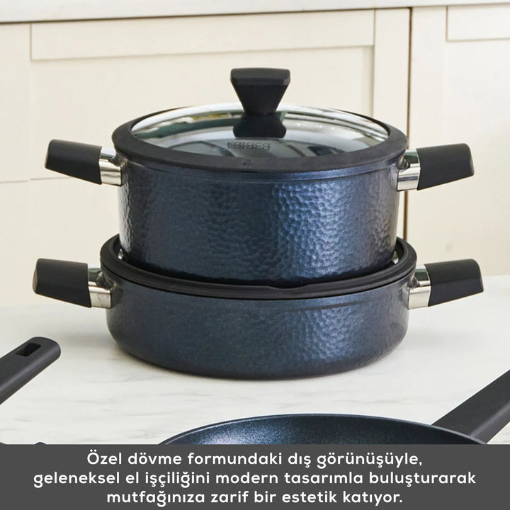 Karaca BioDiamond Dante Grydesæt – 7 dele – Induktionskompatibel