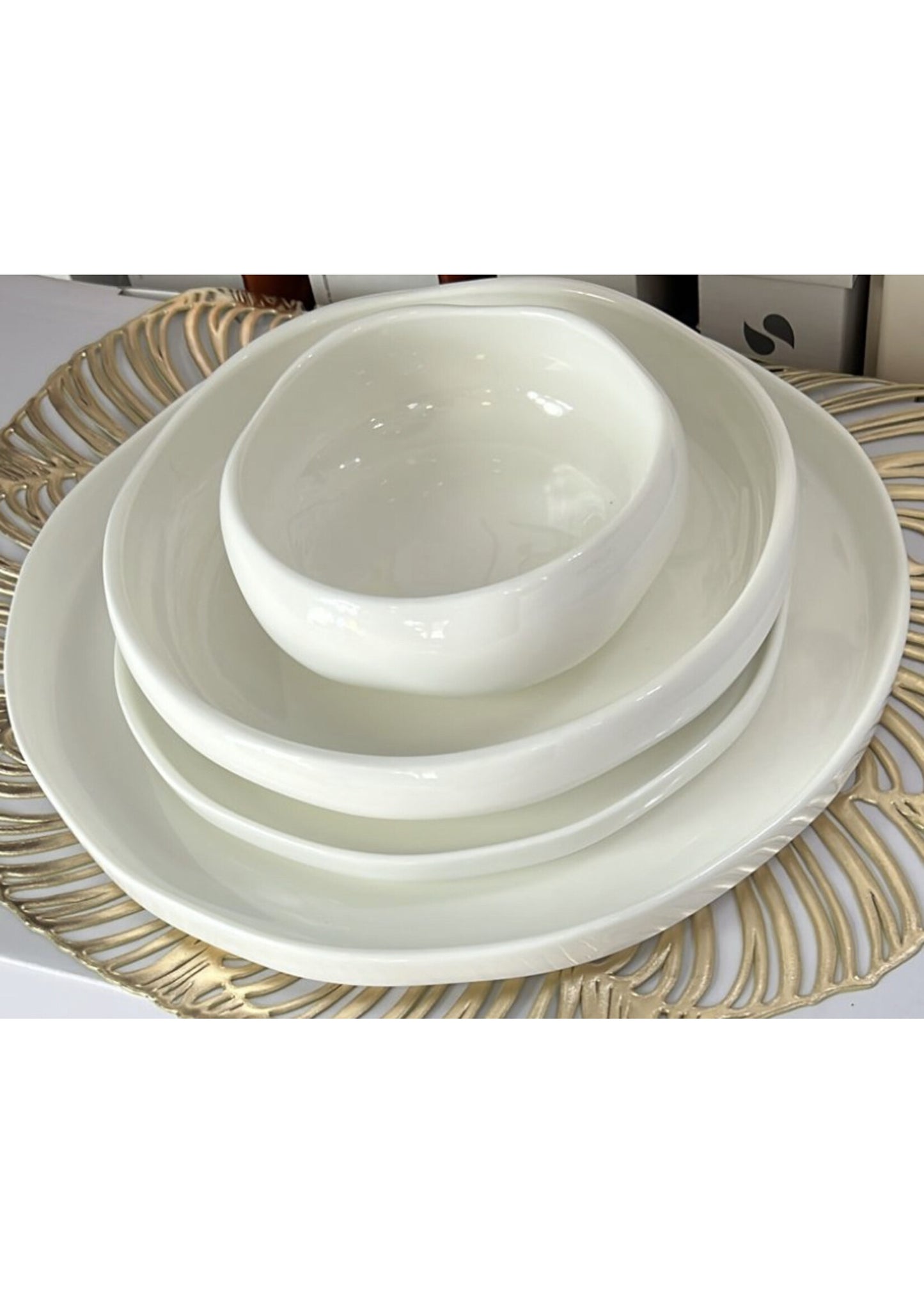 Almina Moderne Spisestel “Diva” – 24 dele i porcelæn