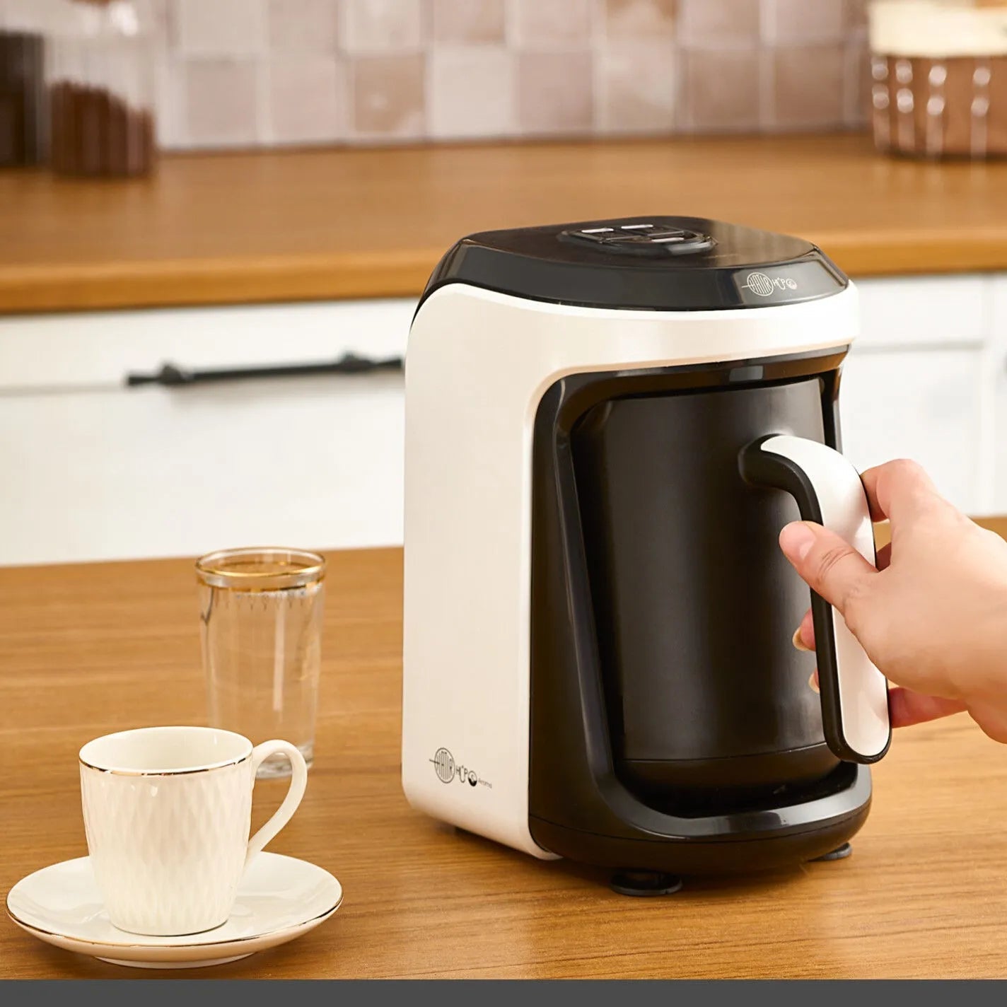 Karaca Hatır Hüp 2-i-1 Tyrkisk Kaffemaskine – Soft Cream