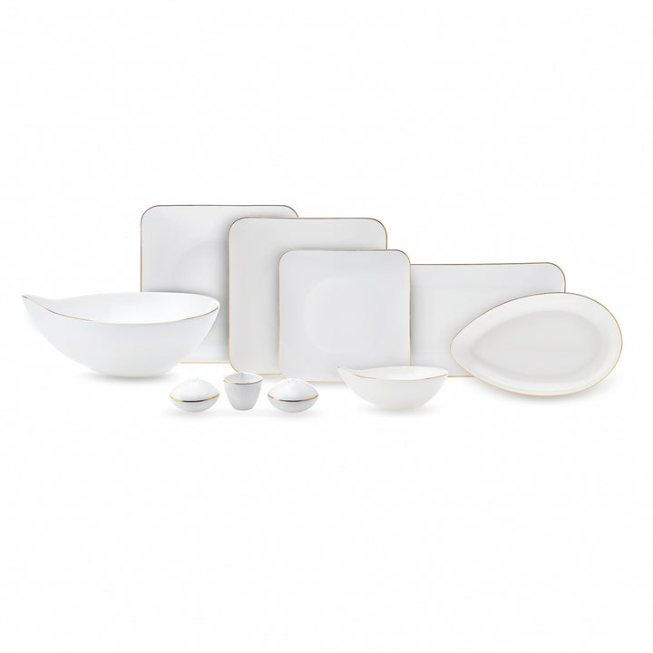 Karaca Elinor Porcelænssæt Guldkant - 24 dele 6 personer