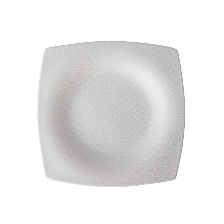 Karaca Fine Pearl Valentina – 62-dele Firkantet Spisestel med Perlemor til 12 Personer