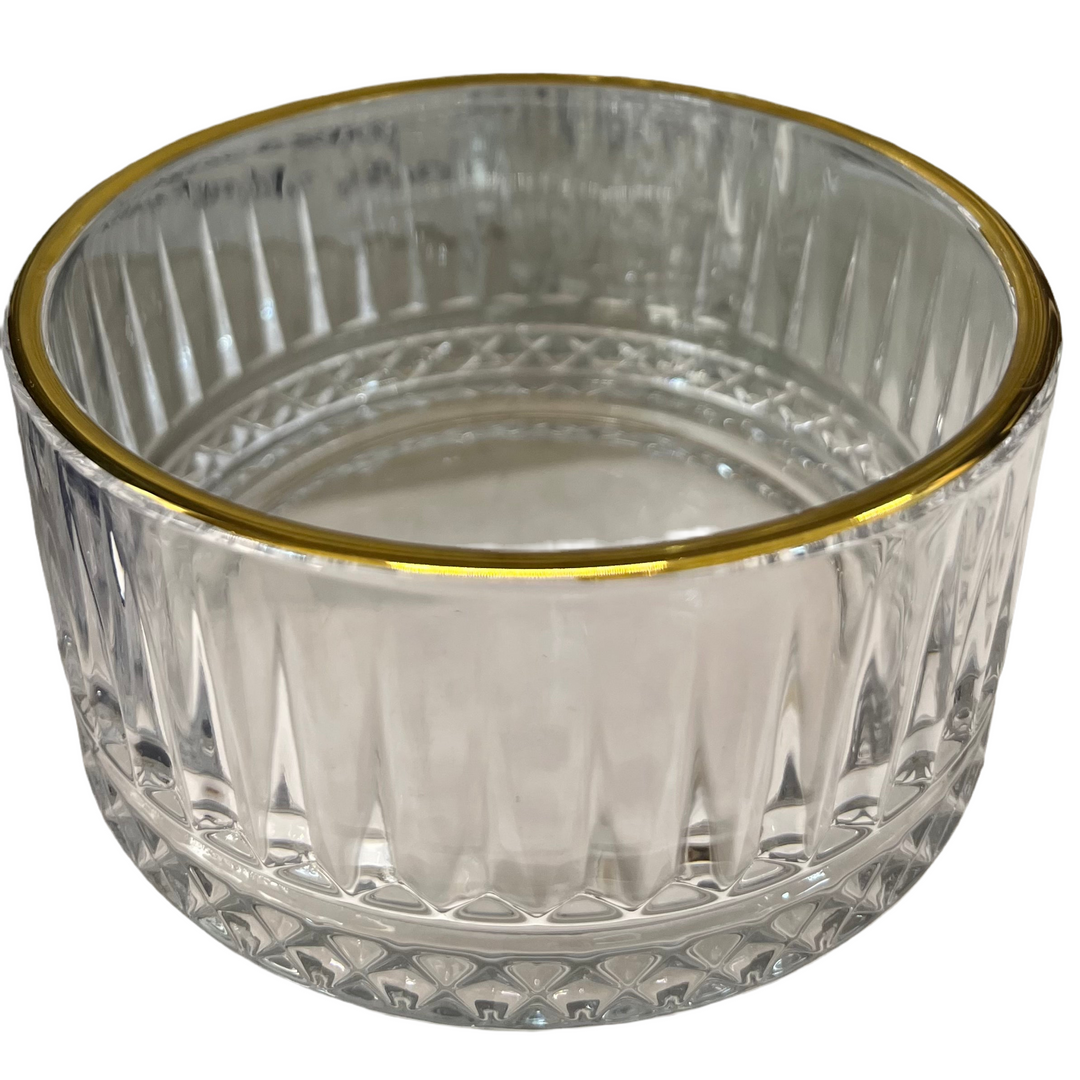 Elisa Golden Glasskålesæt m/Guldkant 300 ml. - Almina