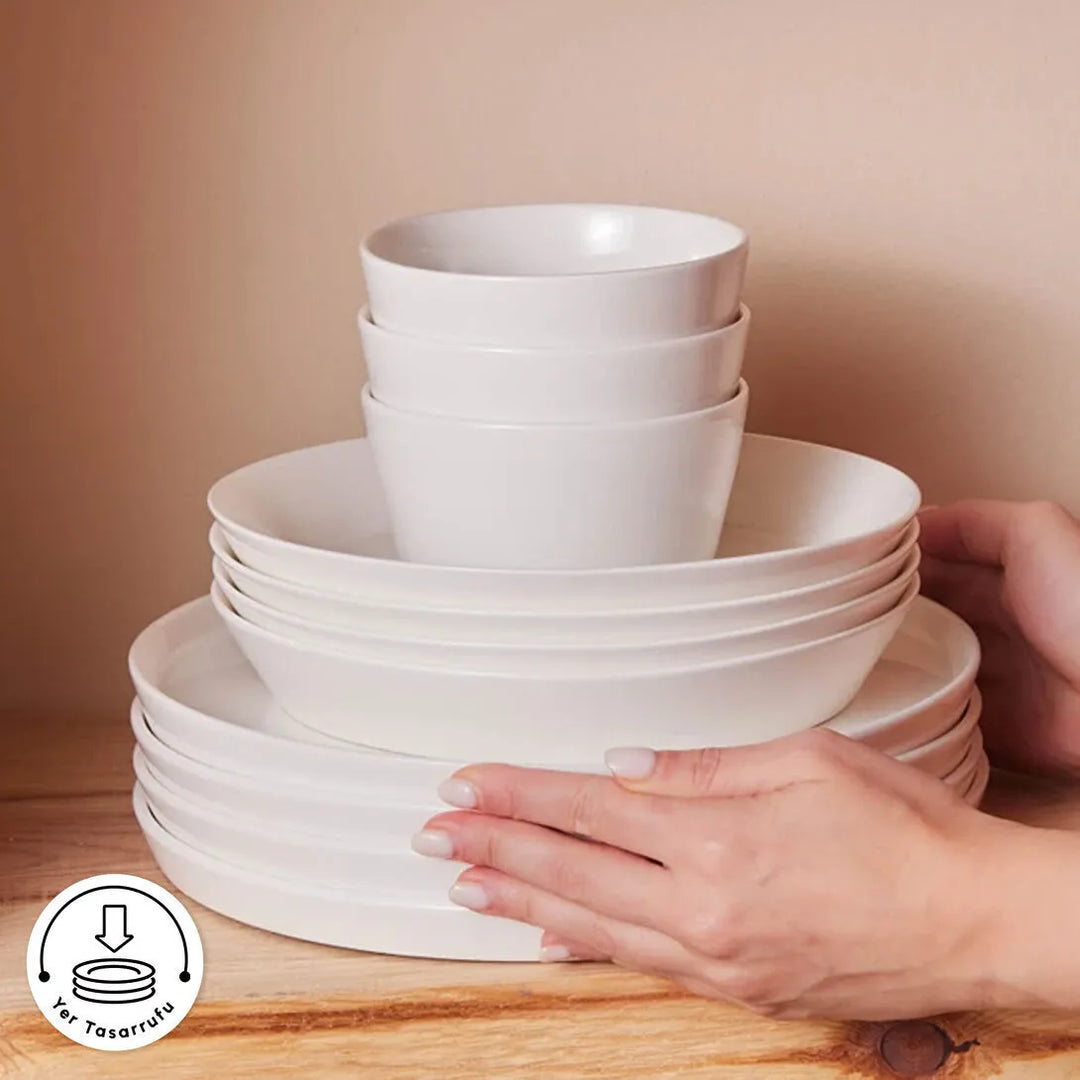 Karaca Forever Bone Bomo 53 delt Porcelæn sæt til 12 personer