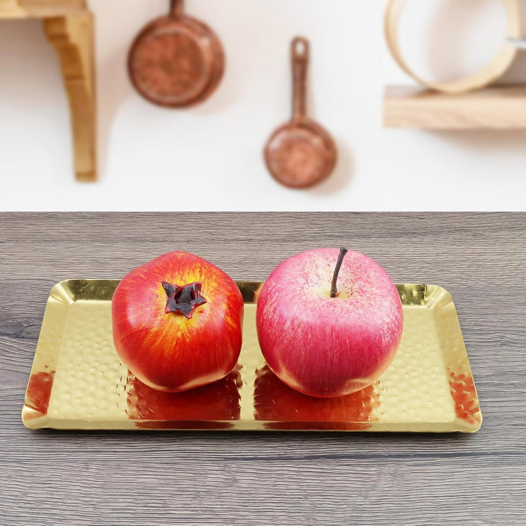 Karaca Loren Dekorativ Guld Bakke – 25 x 12 cm