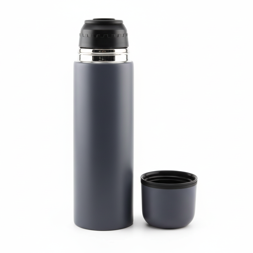 Michelino Nora Termokande – 1 Liter, Mørkegrå