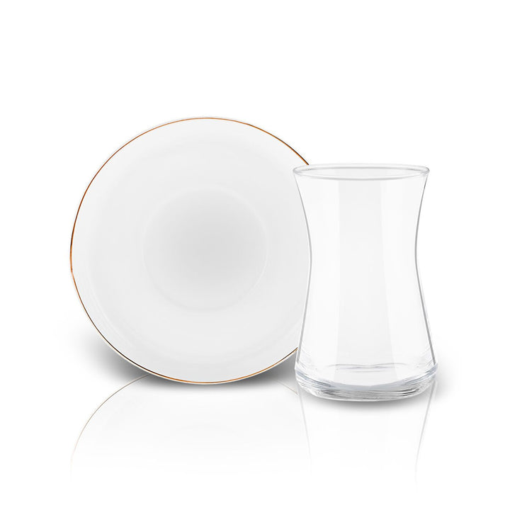 Karaca Streamline Hole 12-delt 6-personers Glas  Tesæt 165 ml