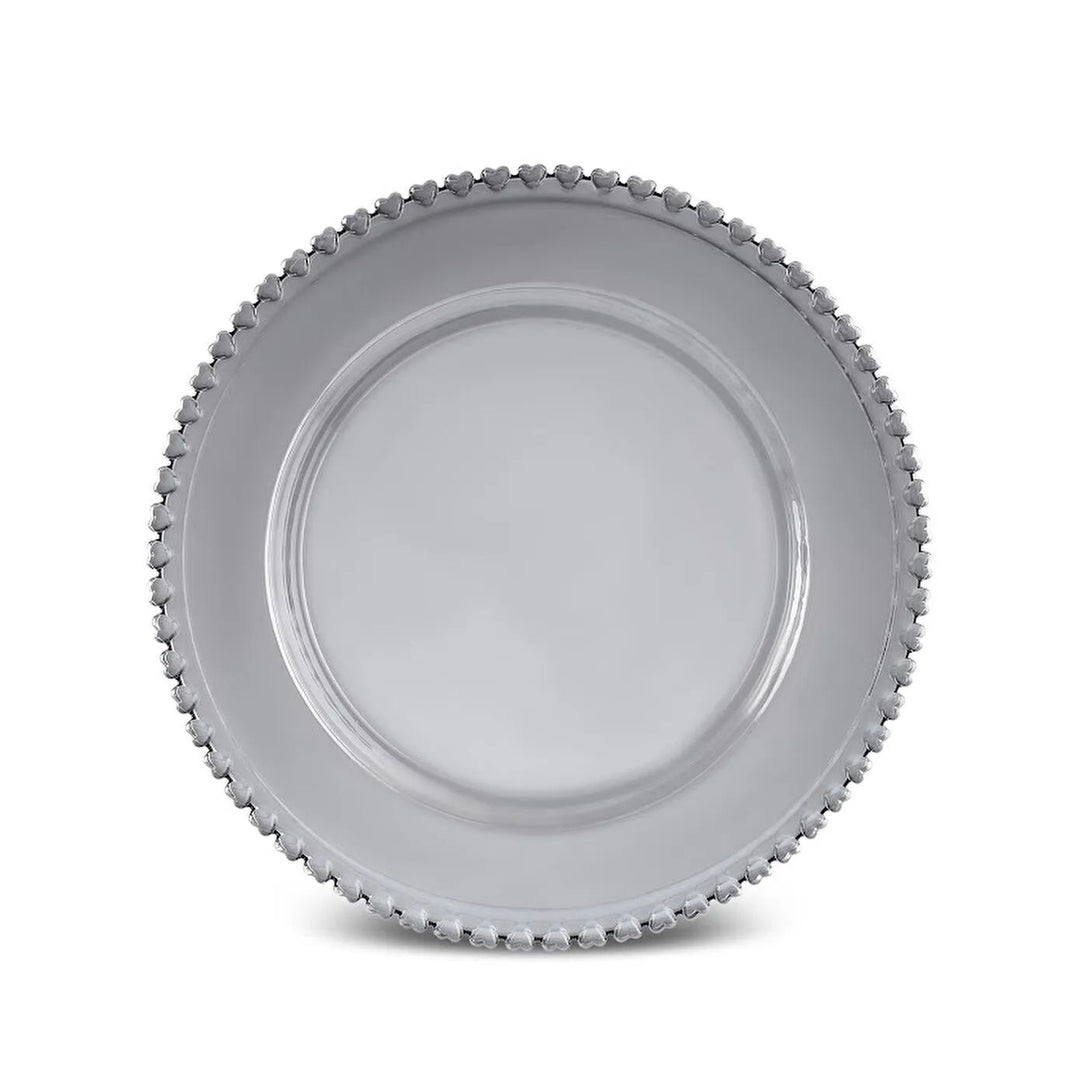 Karaca Rory Dekorativt Glasfad/Dækkeserviet - Grå - 32 cm