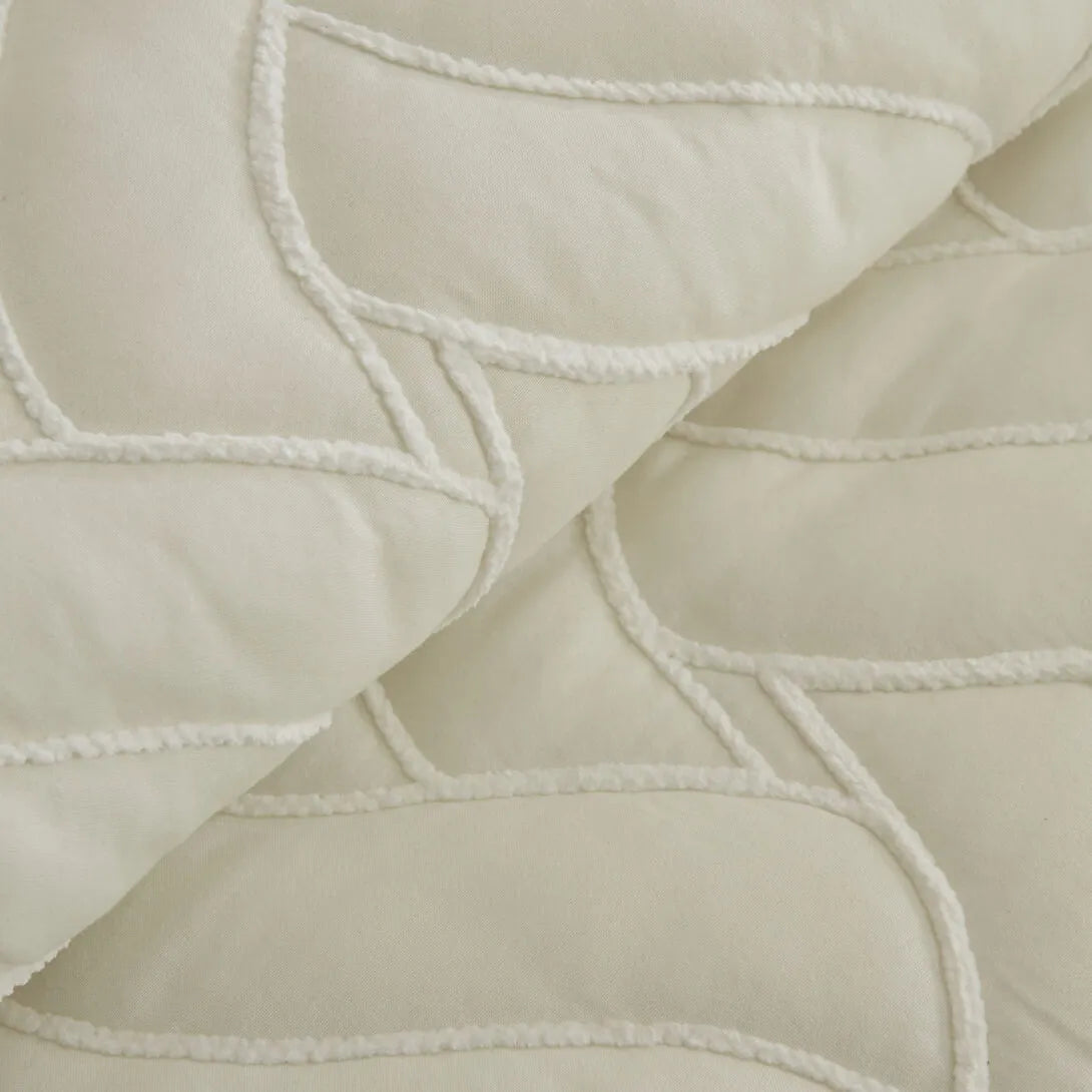 Karaca Home Vega – Dobbeltseng Sengetæppe 240x260 cm - Hvid