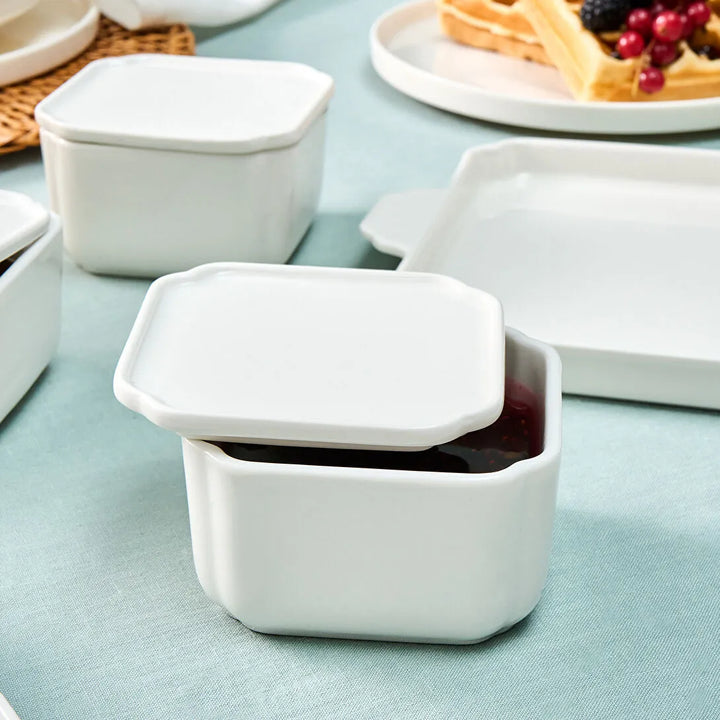 Karaca Carmen Porcelæn Skålesæt m/Bakke | 4 skåle