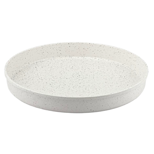 Rund Ovn Bradepande Granit 32 cm - Tac Döküm - Hvid