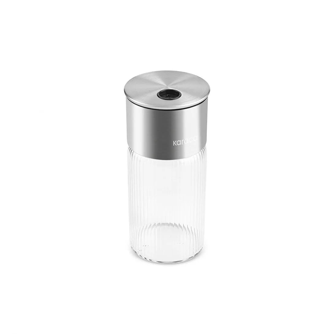 Karaca Ripple Inox Krydderisæt – 13 Dele i Glas & Rustfrit Stål