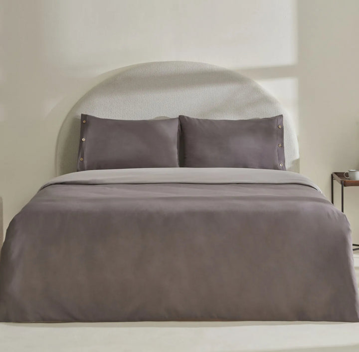 Karaca Home Basis 100 % bomuld dobbeltseng-sengesæt – Antracit