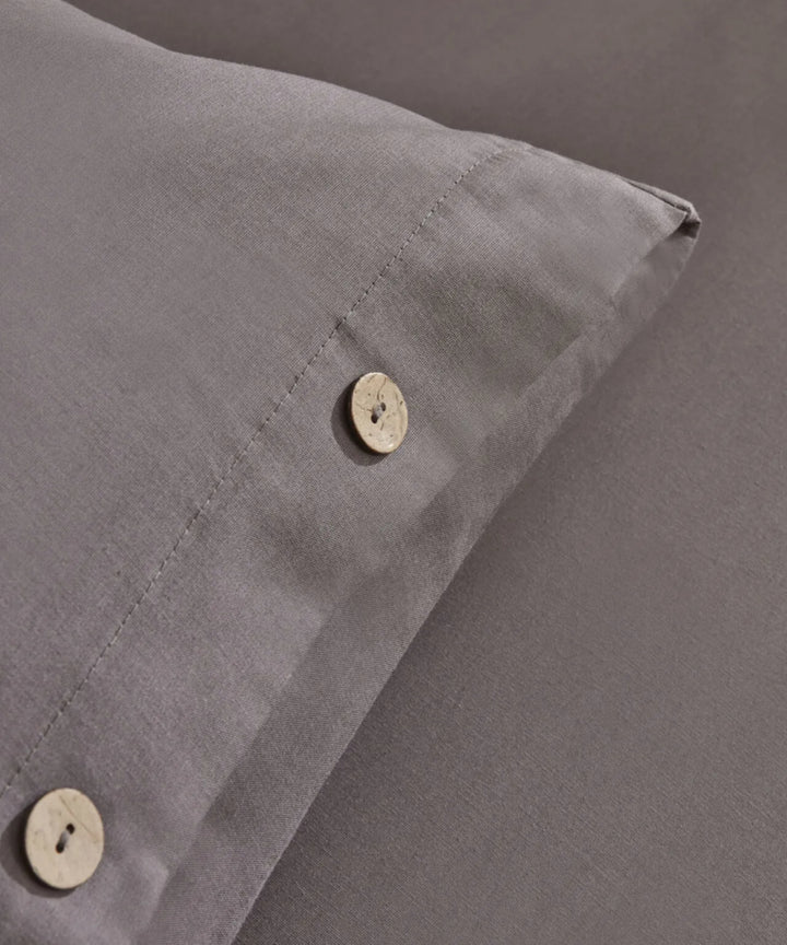 Karaca Home Basis 100 % bomuld dobbeltseng-sengesæt – Antracit