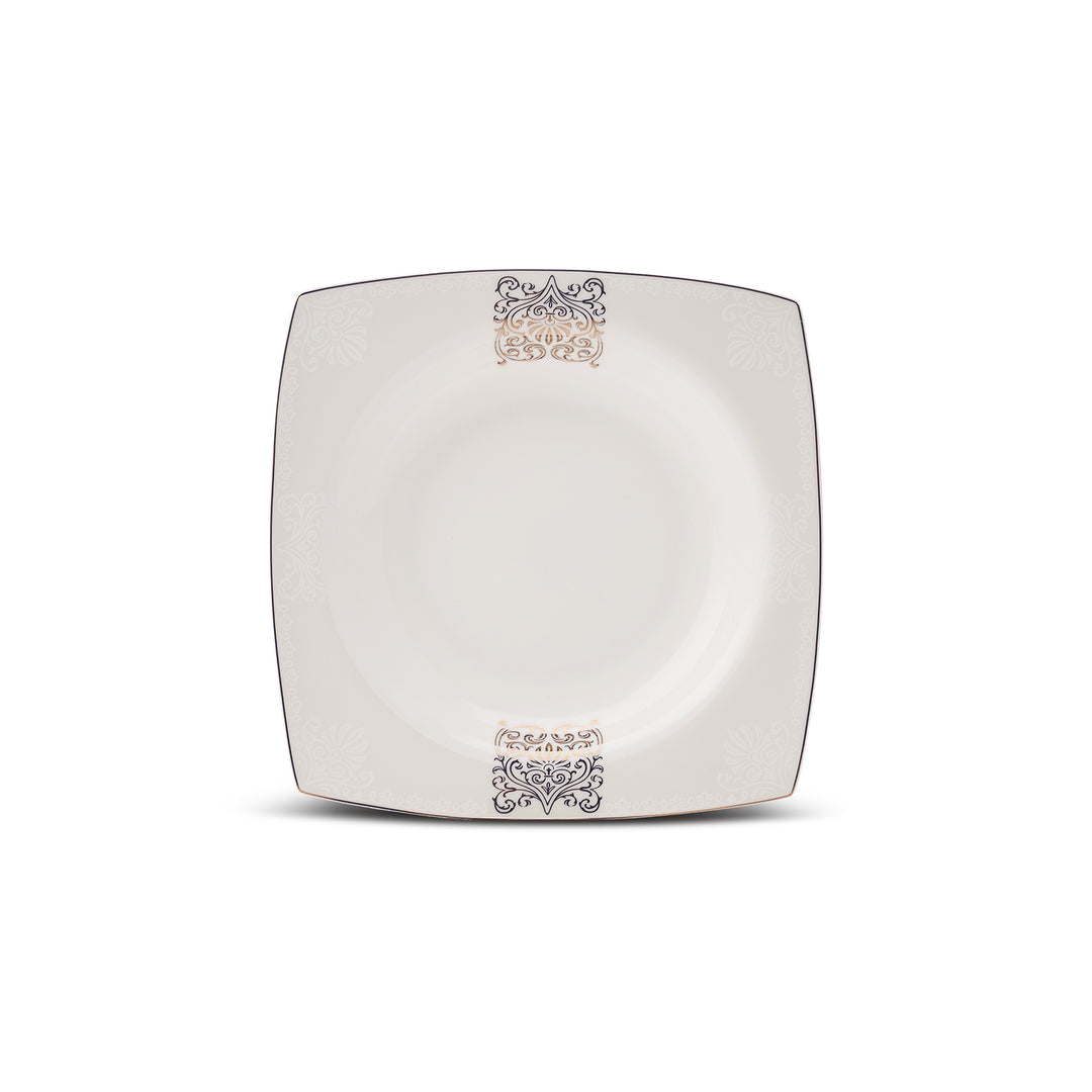 Karaca Fine Bone New Lotus Gold Spisestel til 4 Personer 17 Dele