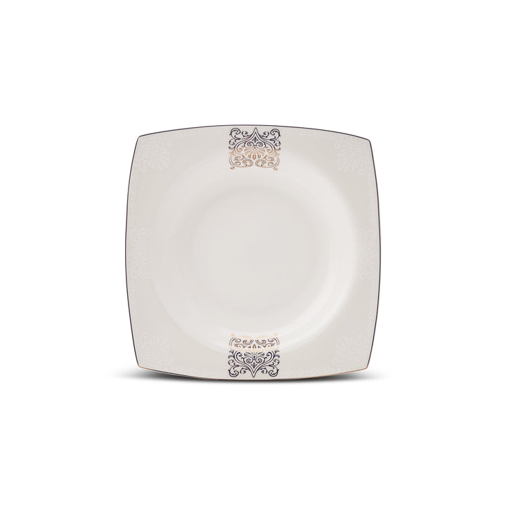 Karaca Fine Bone New Lotus Gold Spisestel til 4 Personer 17 Dele