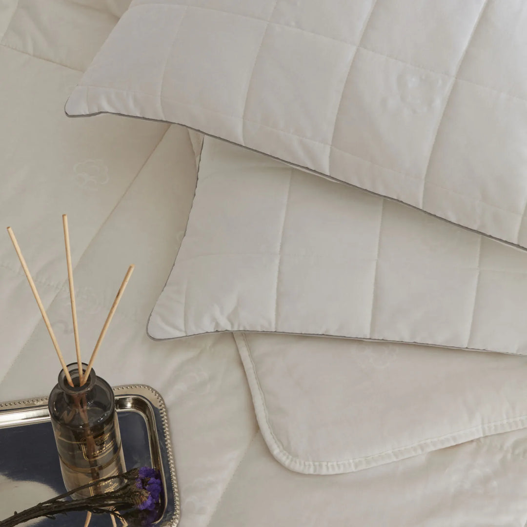 Karaca Home Kapitoneli bomulds-pude – 50 × 70 cm