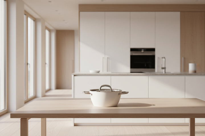 Karaca x Refika Swiss Crystal Creamy Metal Gryde – 24 cm