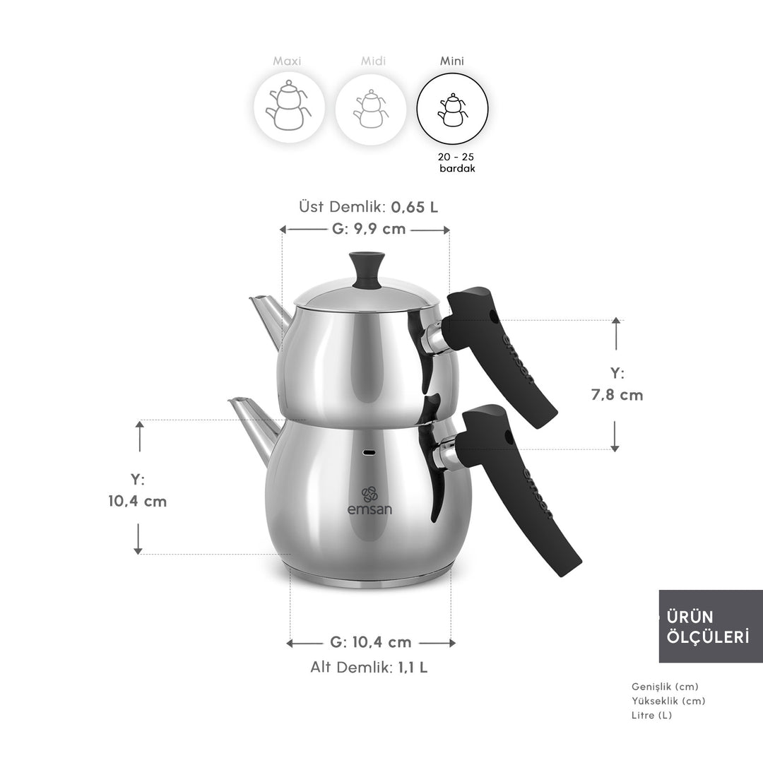 Emsan - Alim Mini Tesæt – 0,65 L + 1,1 L | 3 Dele