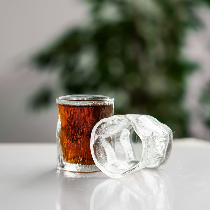 Almina Artic Snow Piccolo Glassæt 6 stk. - 60 ml - Iset Tekstur