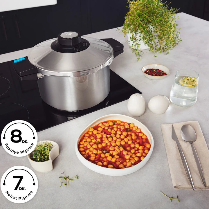 Karaca Quick & Safe Trykkoger Sæt med Induktionsbund 6+8 L