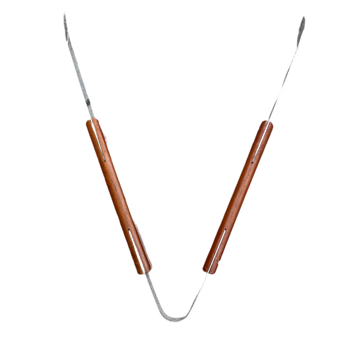 Grilltang af Stål og Træ