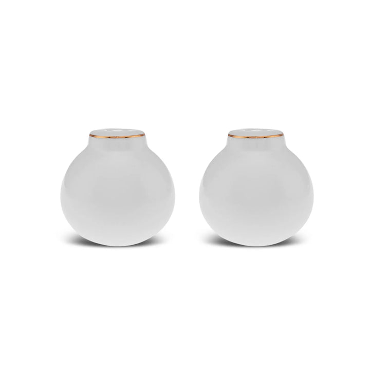 Karaca Stream Bone Meridian Morgenmadssæt | 34 dele | 6 personer | Guld