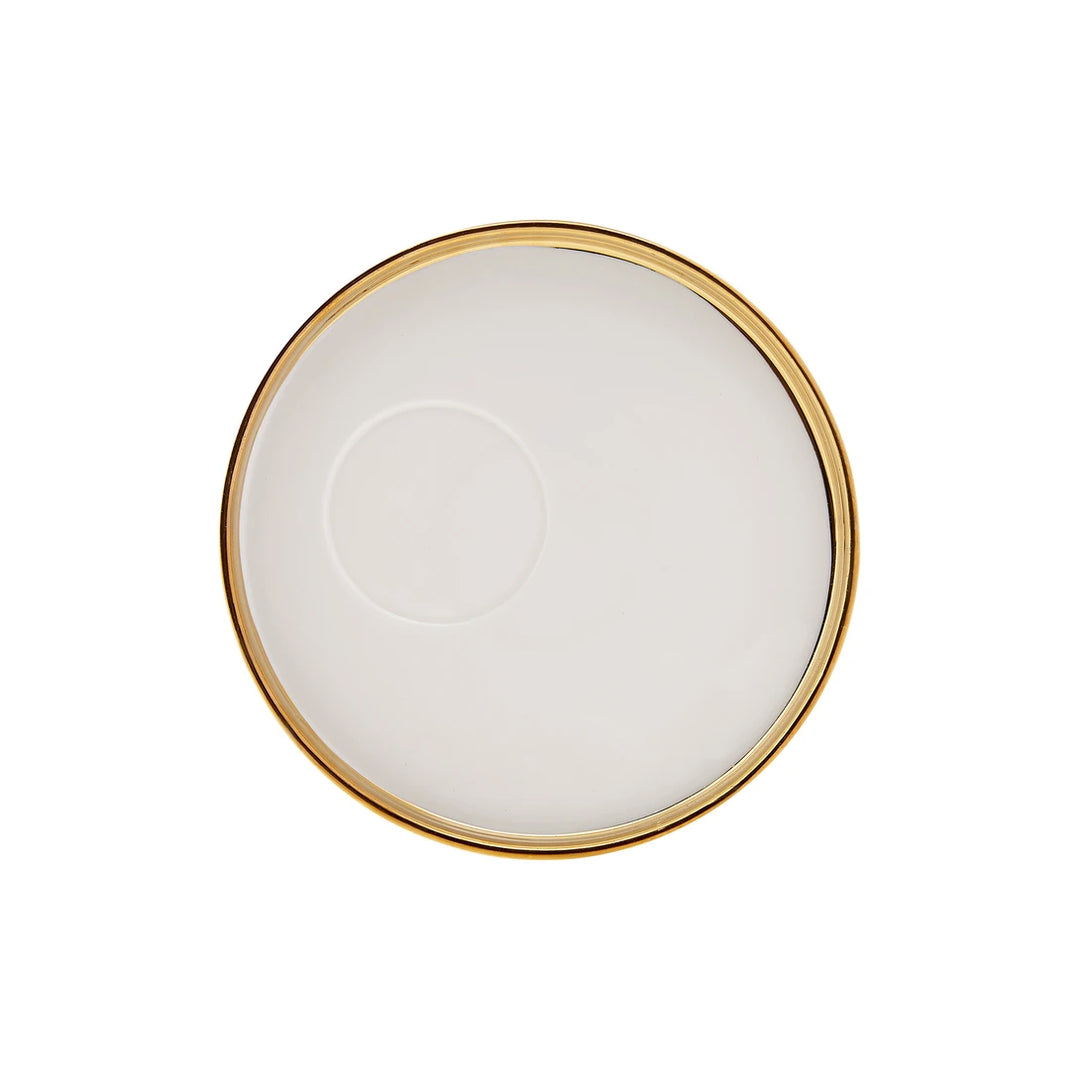 KARACA LEVIN ESPRESSOKOPPER TIL 2 PERSONER (100 ml.) | HVID/GULD