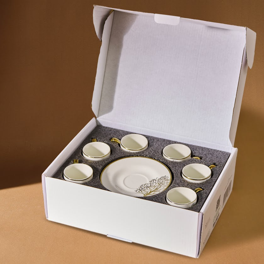 Karaca Afra 6-Personers Kaffekopper – 90 ml