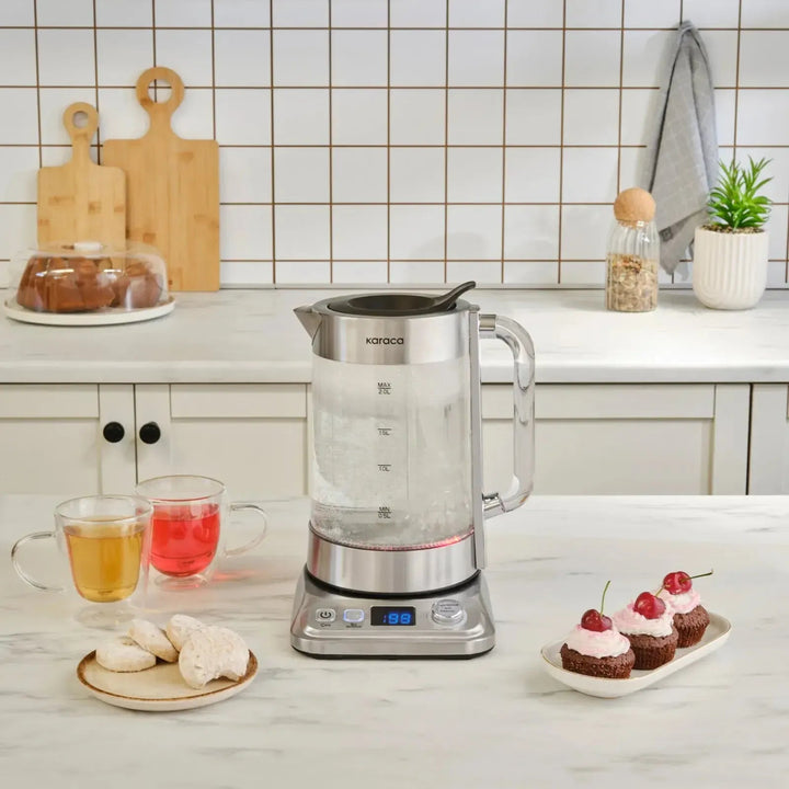Karaca X Refika XL Glas Temaskine – Chrome (2,8L)
