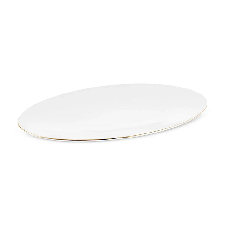 Karaca Fine Pearl - Extra Chanak Tallerkensæt - 55 dele | 12 personer | Hvid/Guld