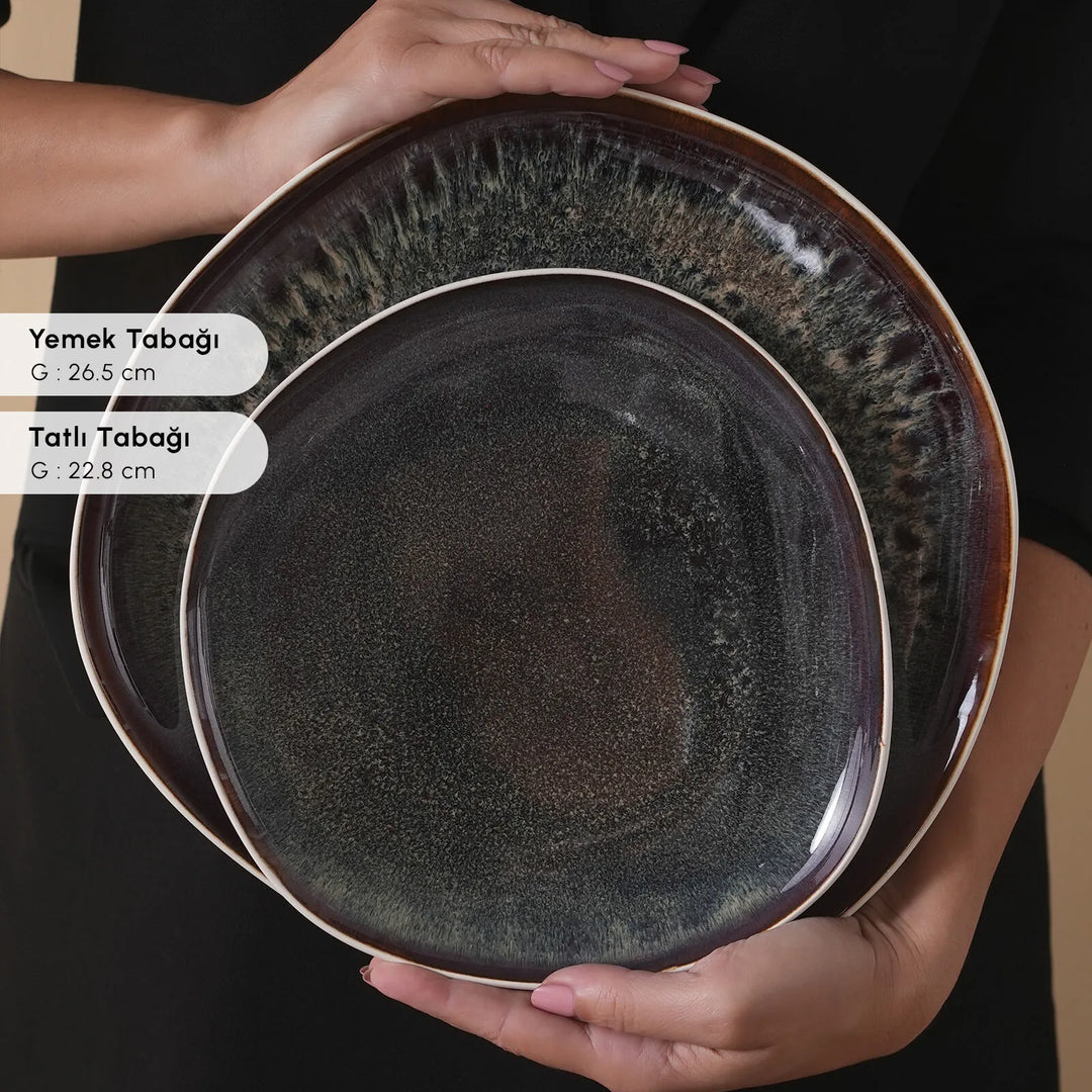 Karaca Earth Collection Galactic 55 Dele – 12 Personers Spisesæt, Hvid