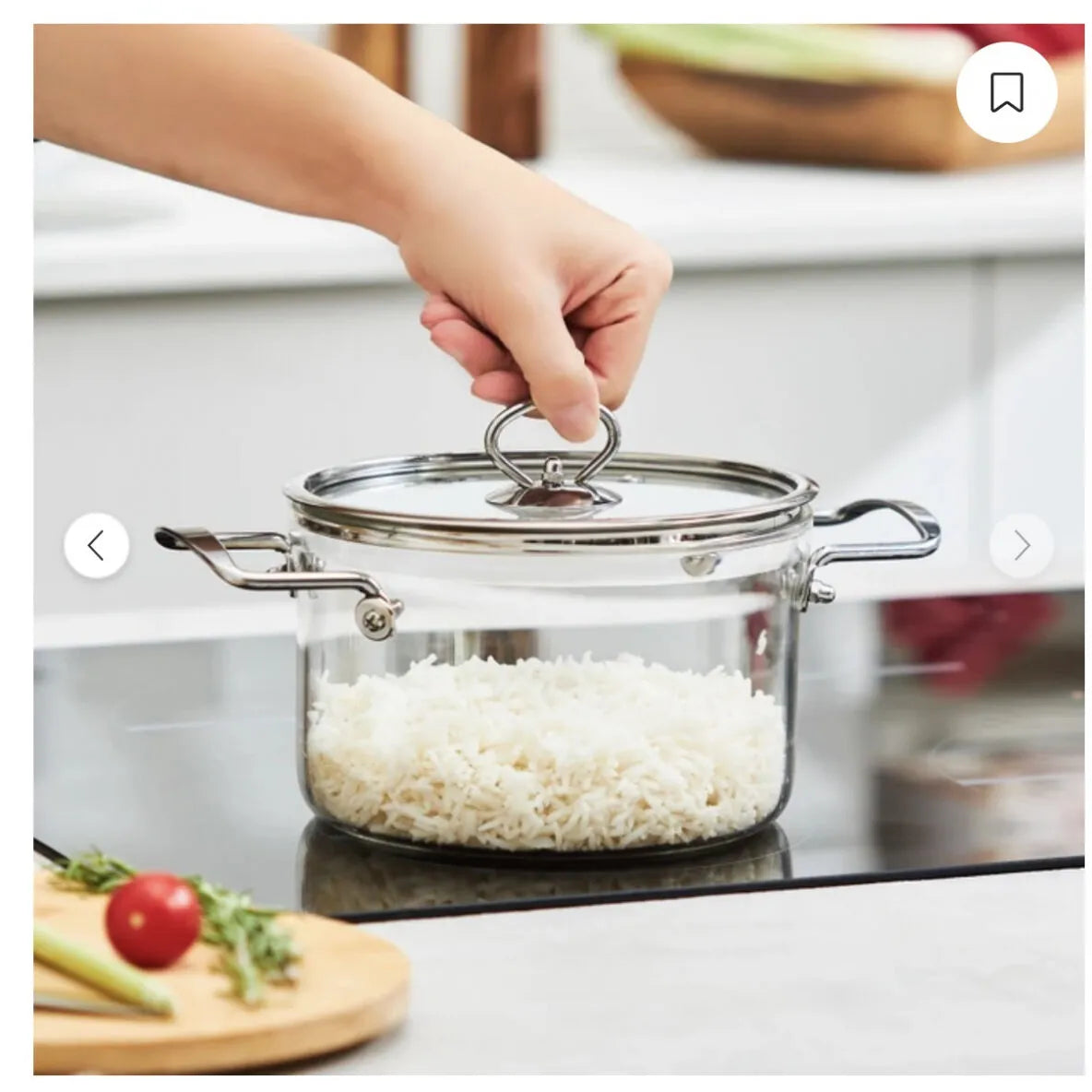 Karaca Amore Dyb Gryde i Glas – 20 cm