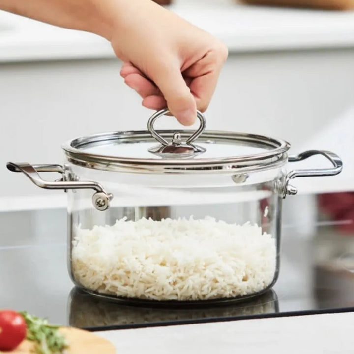 Karaca Amore Dyb Glasgryde (Borosilikat)  – 20 cm - 4,5 Liter