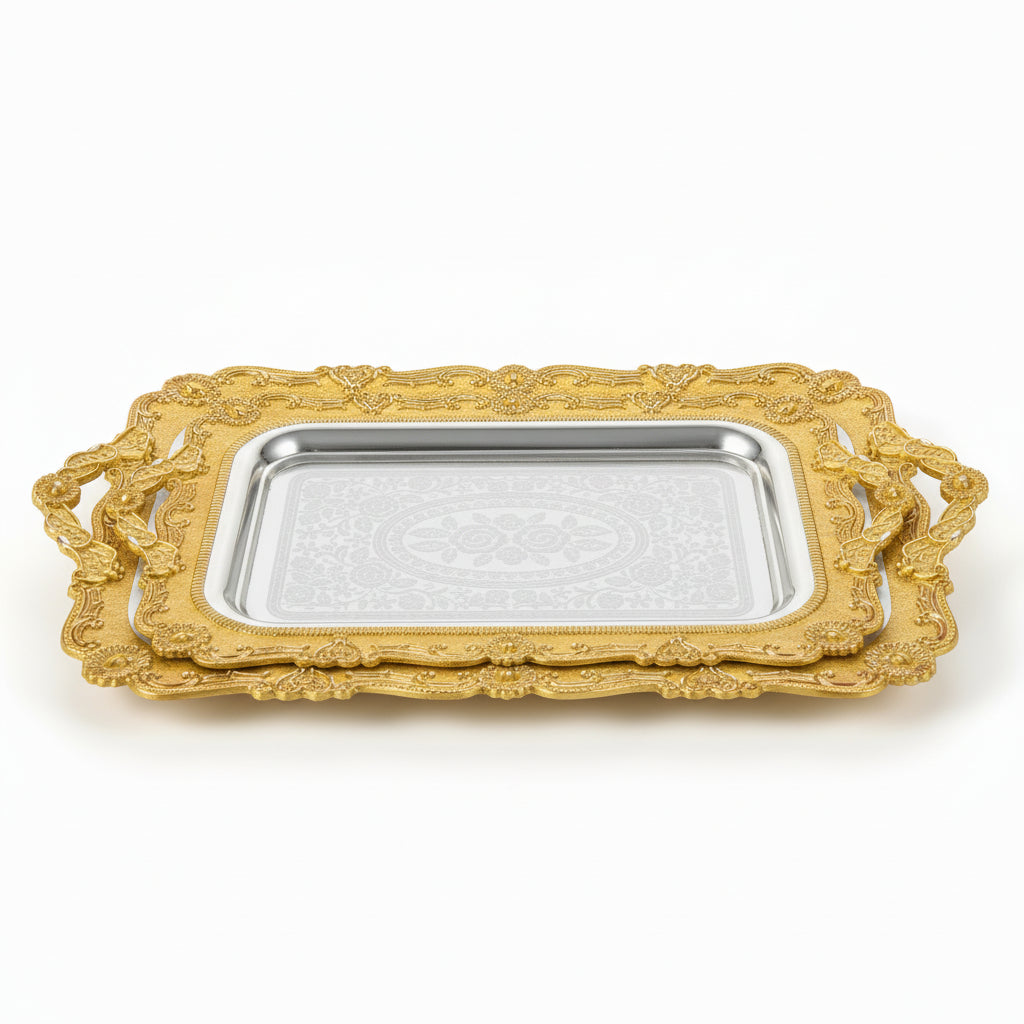 Almina Metalbakkesæt 2 stk. Guld/Sølv | Flere Varianter