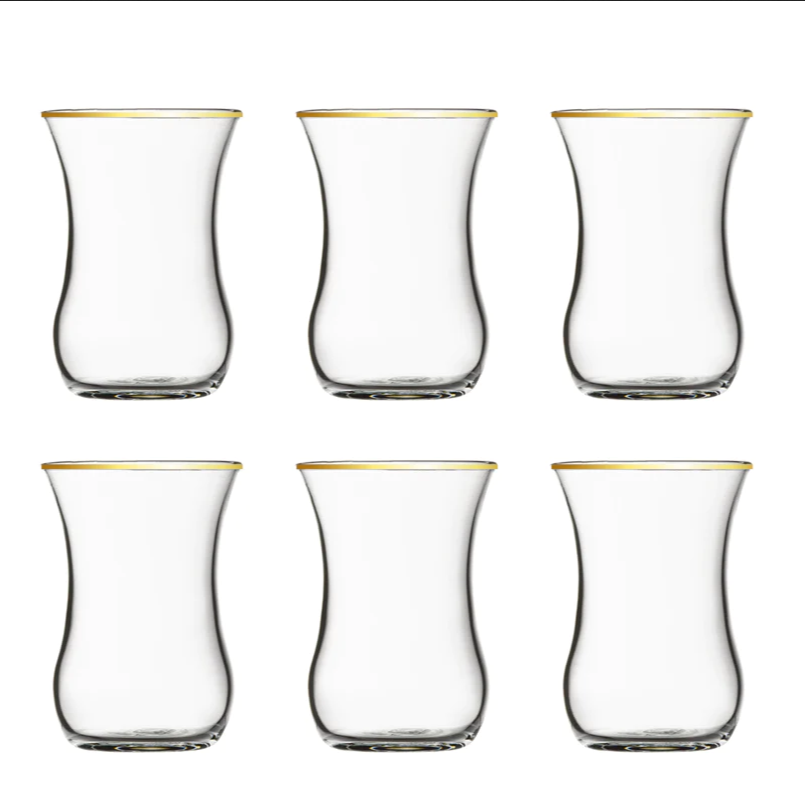 Teglassæt 6 stk. - Golden Touch Tempo - Løven Home