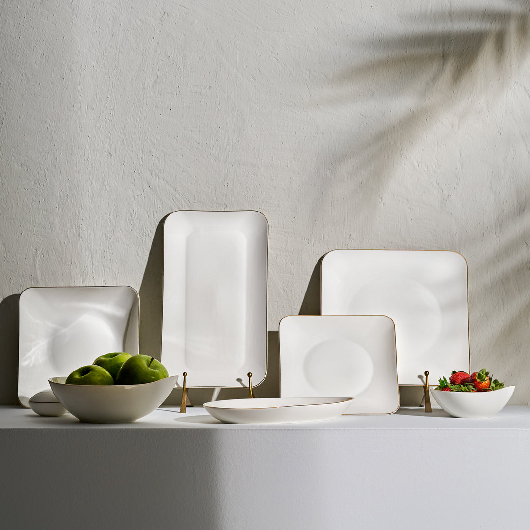 Karaca Elinor Porcelænssæt Guldkant - 24 dele 6 personer