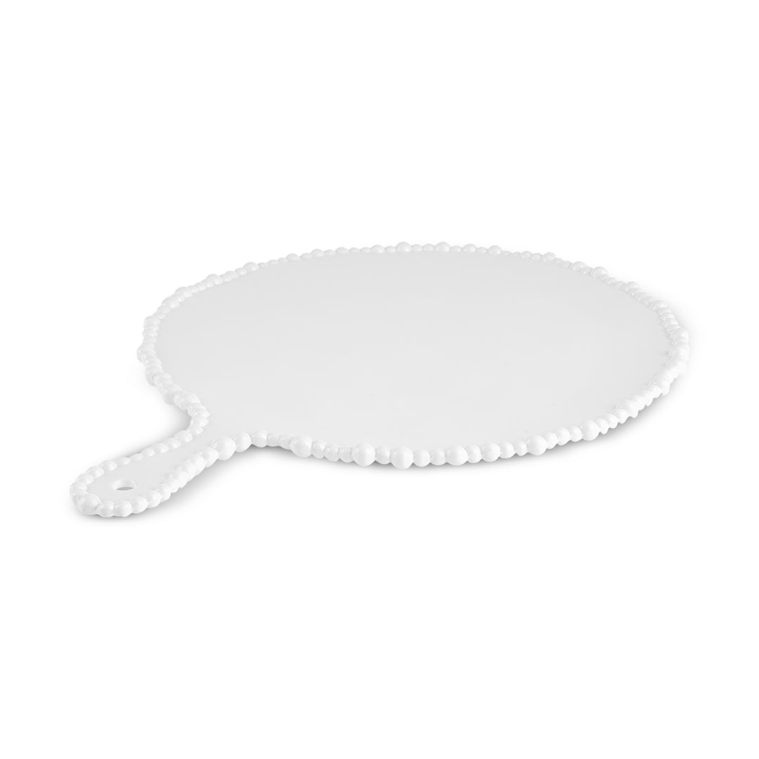 Karaca Perla Melamin Ostefad – 42 cm - Hvid - Rund