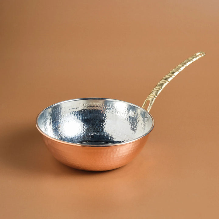 Karaca - Alacahöyük - Kobber Wokpande – 24 cm