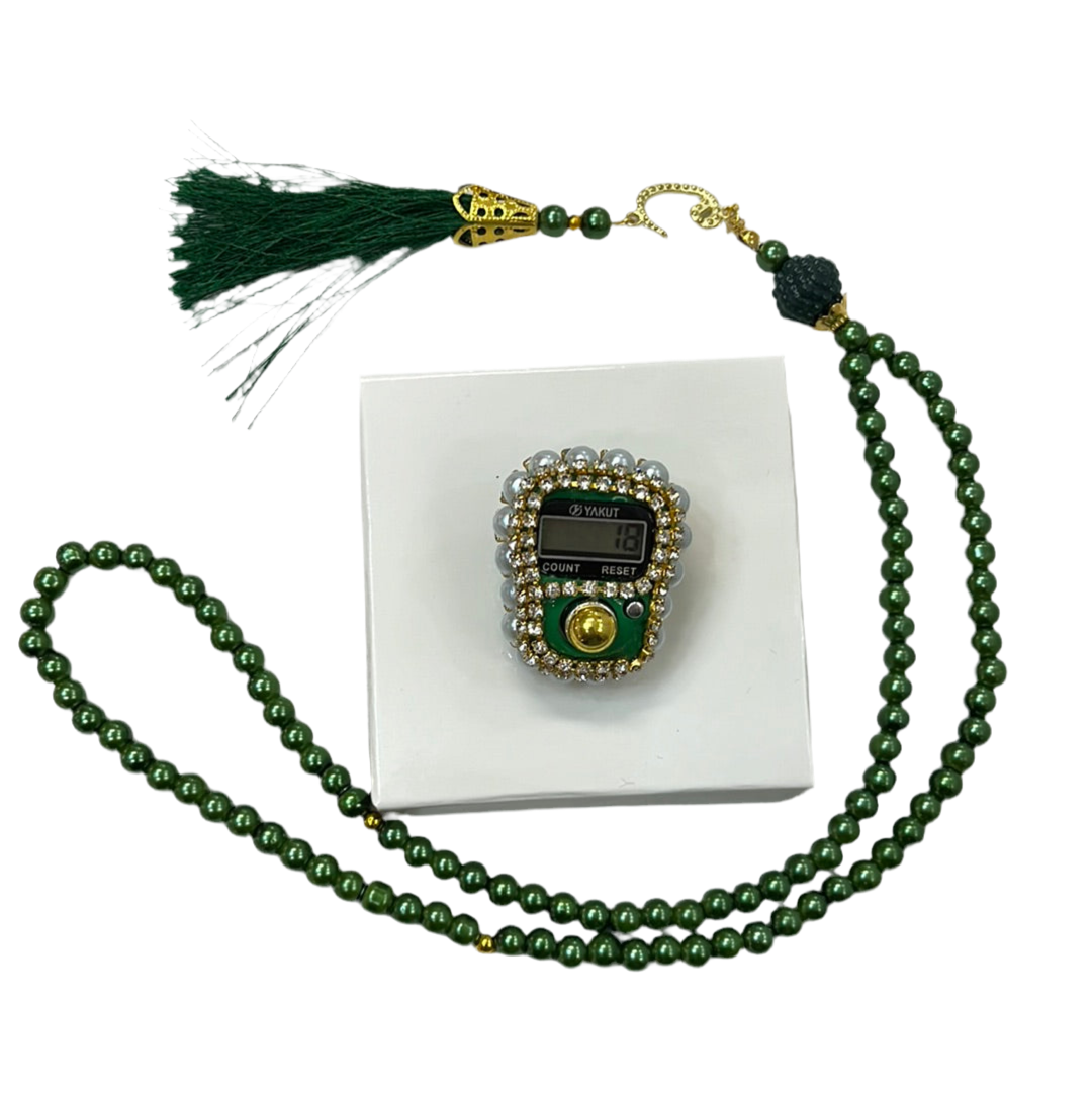 Yakut Tasbihkæde (Bedeperler) og Digital Tæller - Flere Farver