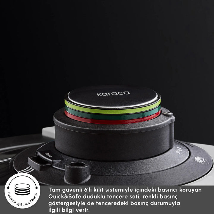 Karaca Quick & Safe Induktionskompatibelt Trykkogersæt – 4 + 6 L