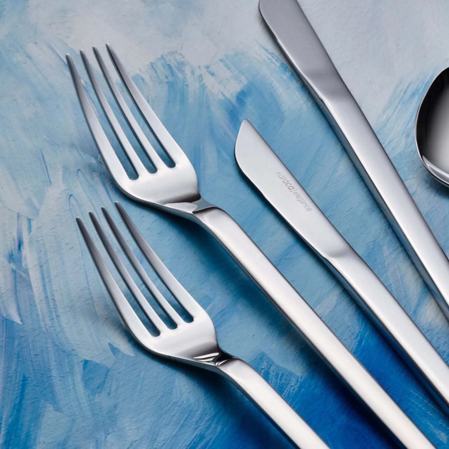Karaca Elegance Monolith Sølv – Bestiksæt til 12 personer, 84 dele