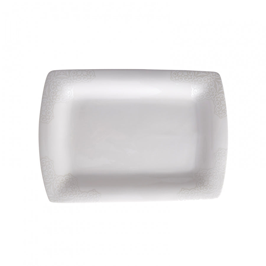 Karaca Fine Pearl Valentina – 62-dele Firkantet Spisestel med Perlemor til 12 Personer