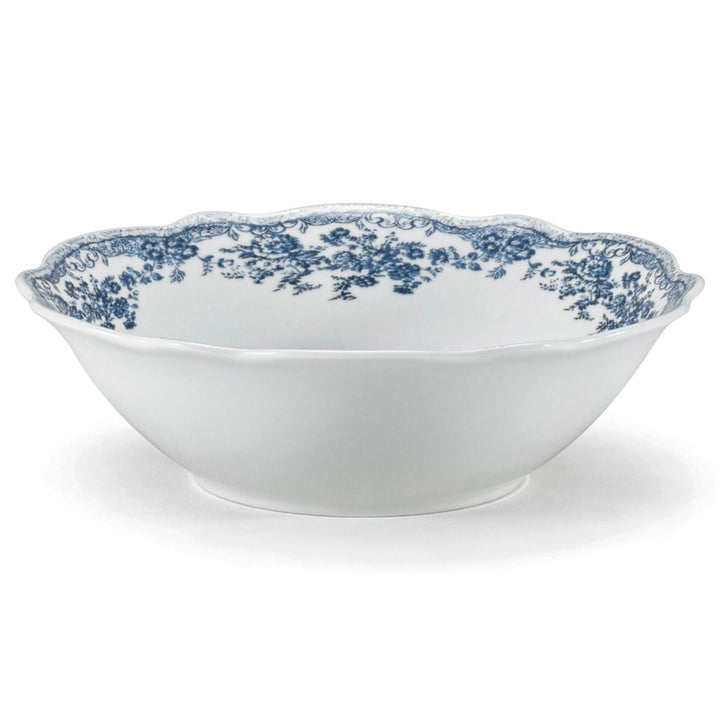 Bricard Fleury - Porcelæn tallerkensæt - 25 Dele | 6 Personer | Blå